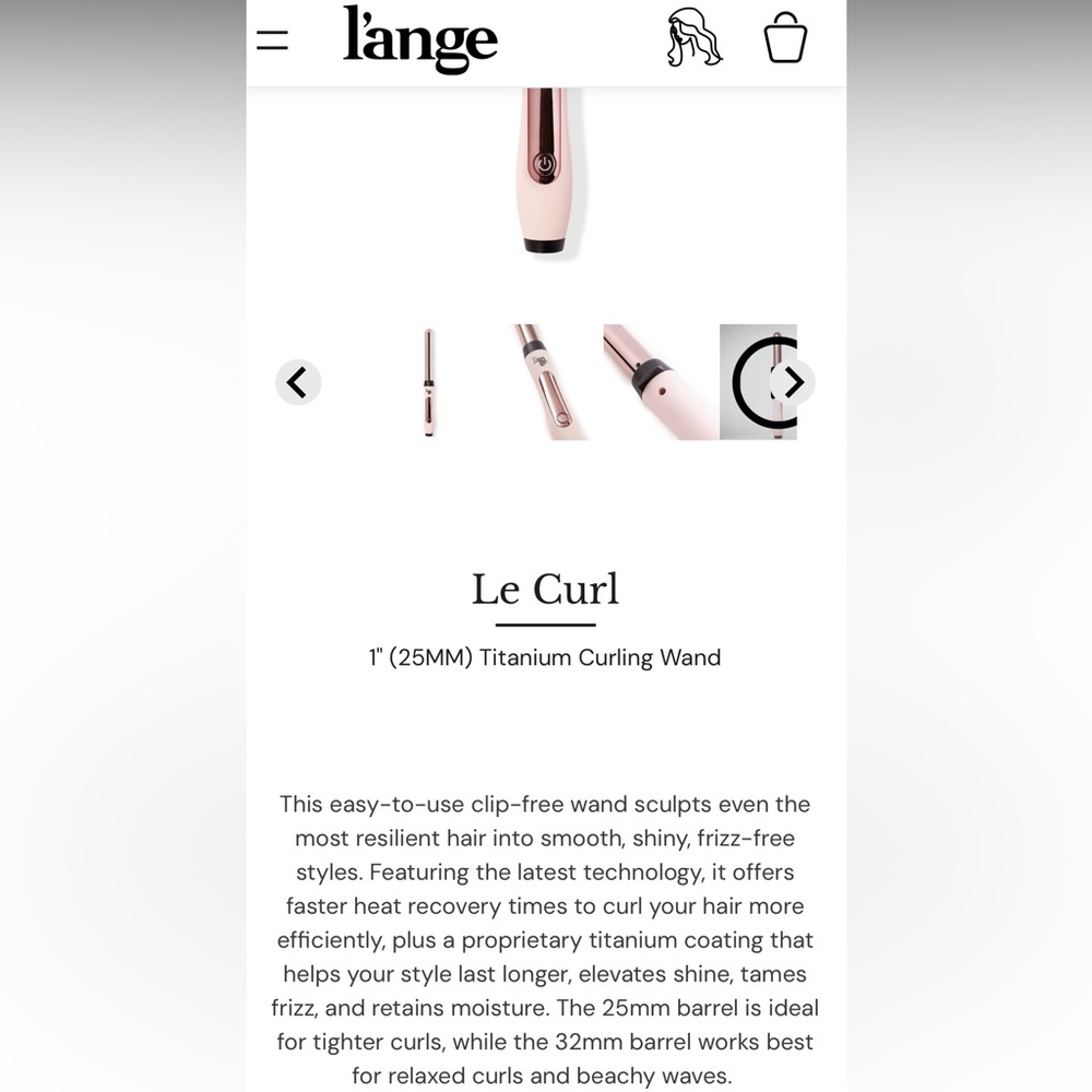 Curling wand